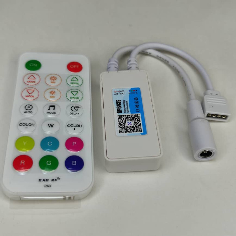 کنترلر RGB SP643E بلوتوث حساس به صدا ریموت رادیویی